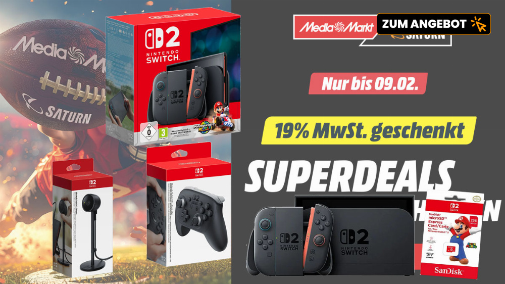 Switch 2 rutscht unter 400€: 19% MwSt. geschenkt - Nintendo-Konsole & Zubehör günstig wie nie