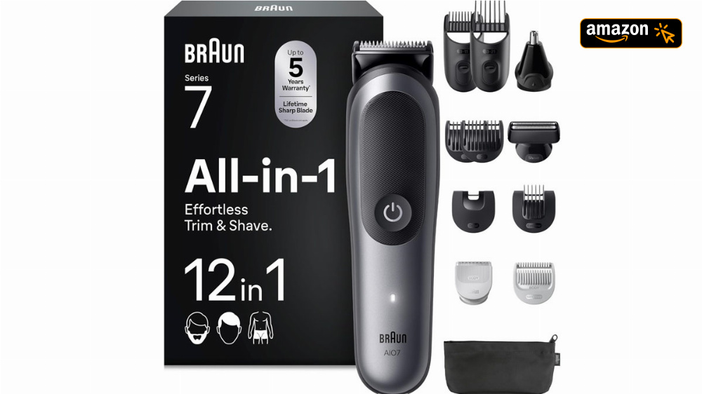 Dieser Bart- und Nasenhaartrimmer ist auch eine Haarschneidemaschine: Braun Series 7 mit 39% Rabatt