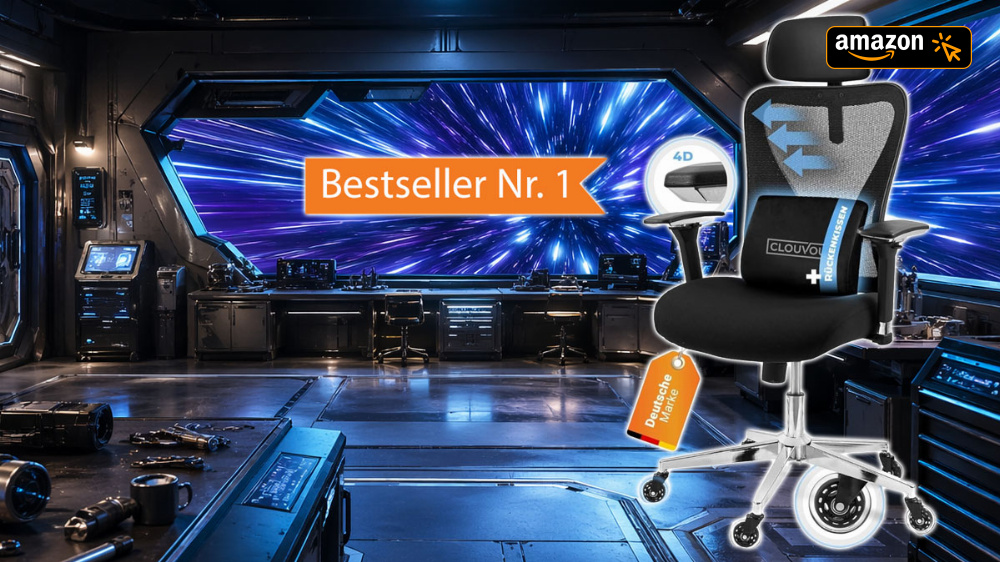 50 € billiger als anderswo: Deutscher Anbieter und sein top bewerteter ergonomischer Bürostuhl