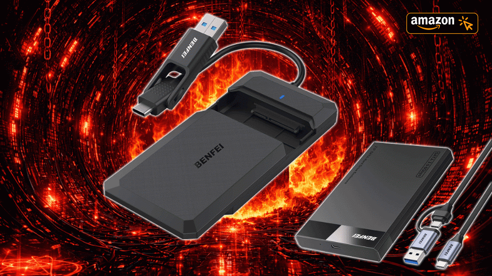 Externe Festplatte selbst gebaut: SSD-Case mit USB-C und ‑A fällt unter 7 € - bei Amazon nie billiger