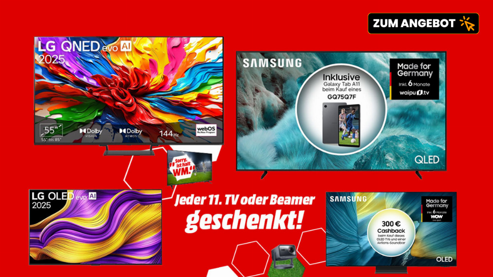 Fernseher von LG & Samsung weit unter UVP (Update: Jetzt 19% MwSt. geschenkt)