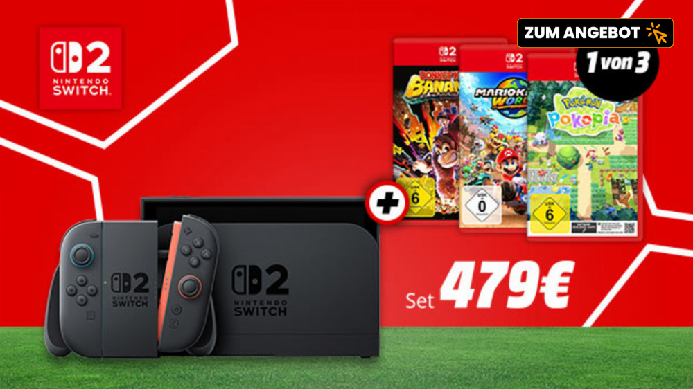 Vor Preiserhöhung: Switch 2 mit Nintendo-Topspiel nur 479€ - Mario, Donkey Kong oder Pokémon