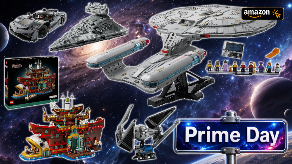 Prime Day? Auf den Schirm: Amazon reduziert die Lego Enterprise erstmals kräftig - auch Star Wars und Co. dabei