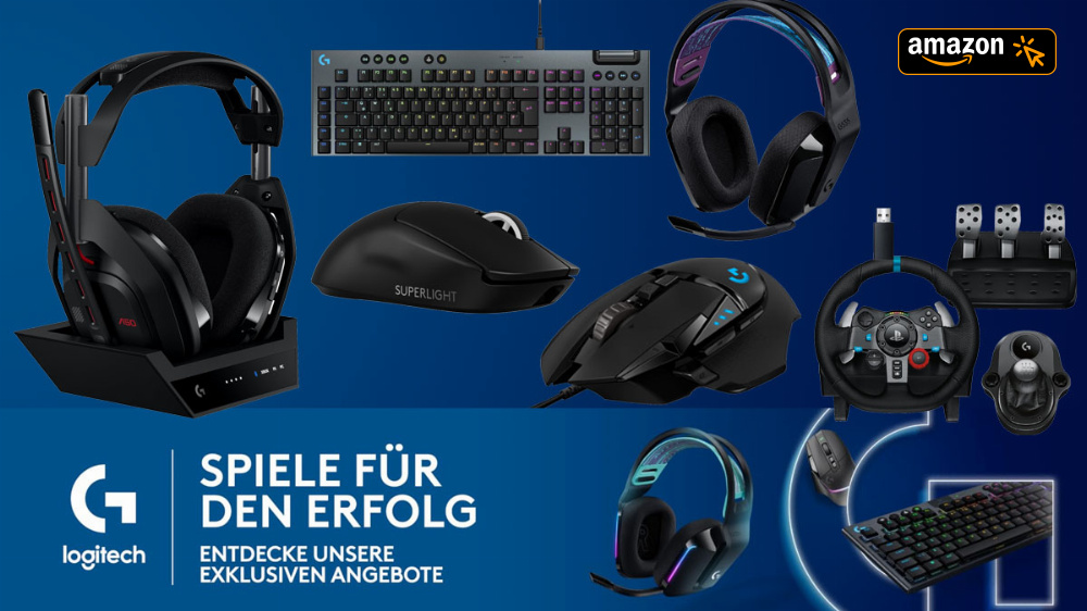 Logitech Gaming-Zubehör günstiger: Diese Prime-Deals nicht verpassen - Mäuse, Tastaturen, Headsets und mehr
