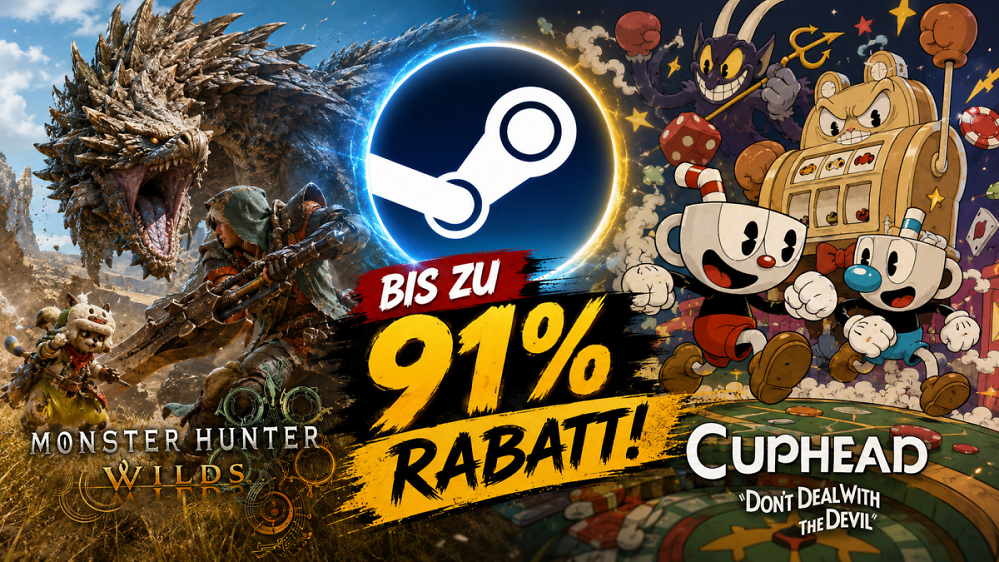 Steam Midweek Sale lockt mit bis zu 91 Prozent Rabatt auf Top-Spiele