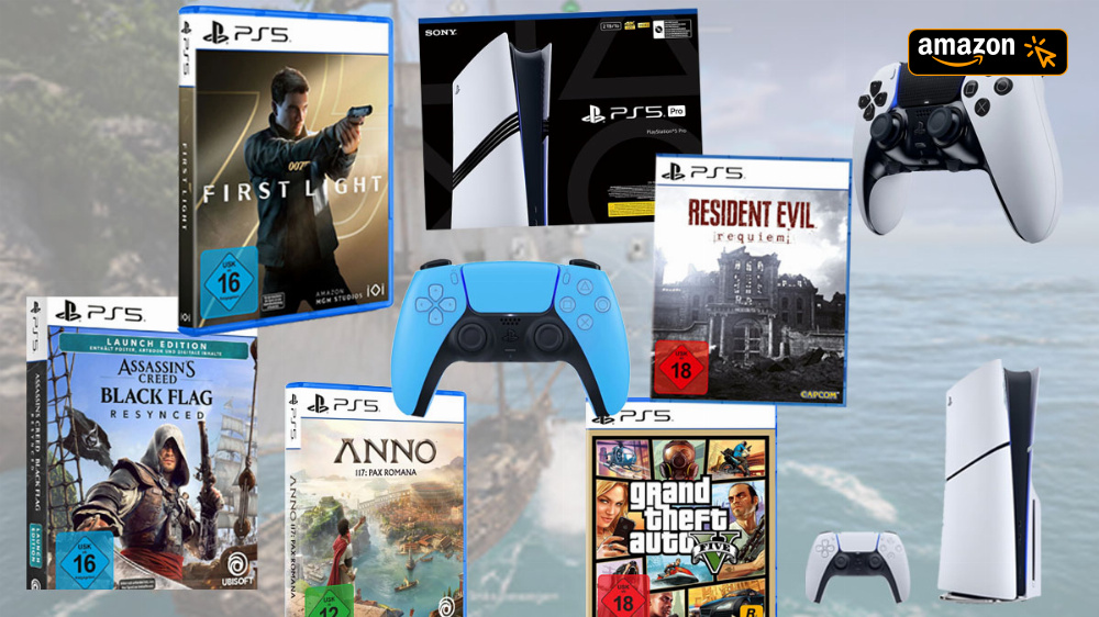 PS5 günstiger kaufen: Amazon mit Bestpreis - auch für Controller und Spiele gibt's Rabatt-Angebote