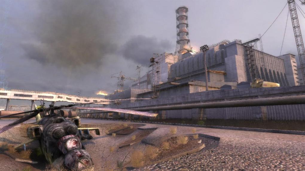 Die verstrahlte Zone rund um den Unglücksreaktor Tschernobyl gibt einen der interessantesten Schauplätze in Computerspielen ab. Die Entwickler von Stalker haben mithilfe von Fotos und Videoaufnahmen neben besagtem Kraftwerk auch die umliegende Geisterstadt Pripyat in dem Game nachgebaut.
