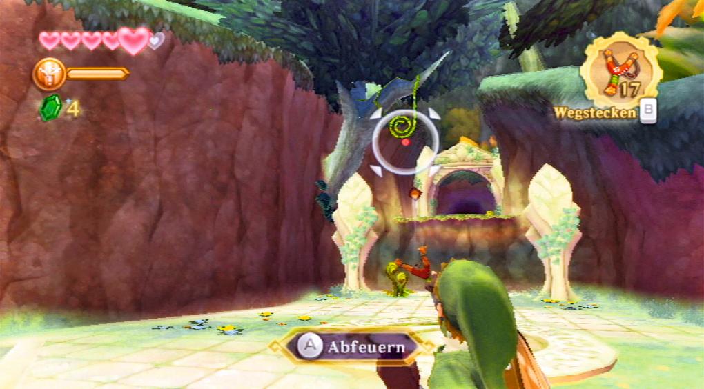 Link setzt die Schleuder ein. 