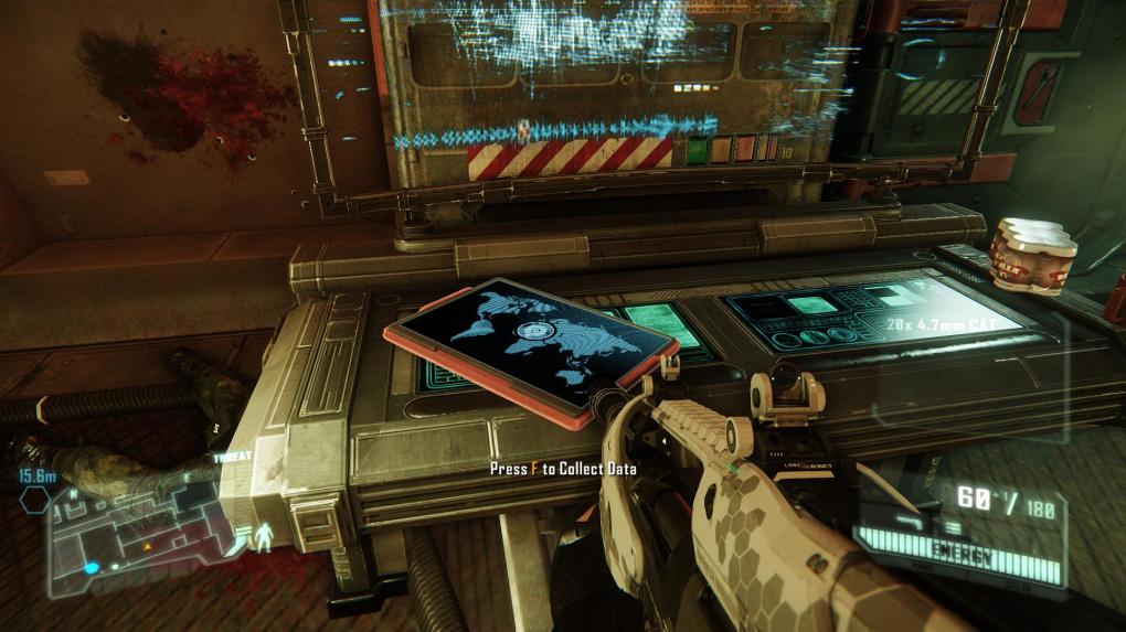 Crysis 3 Komplettlösung - Level 1: Post Human - Das Datenpad liegt auf dem Terminal.
