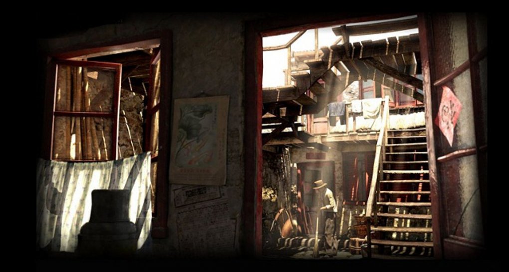 Der einzige Screenshot aus Whore of the Orient zeigt ein chinesisch angehauchtes Haus.