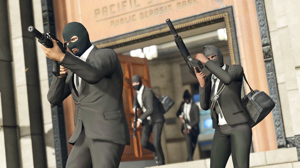 Mit der Kanone im Anschlag andere ausrauben ist nur ein Teil in GTA Online.