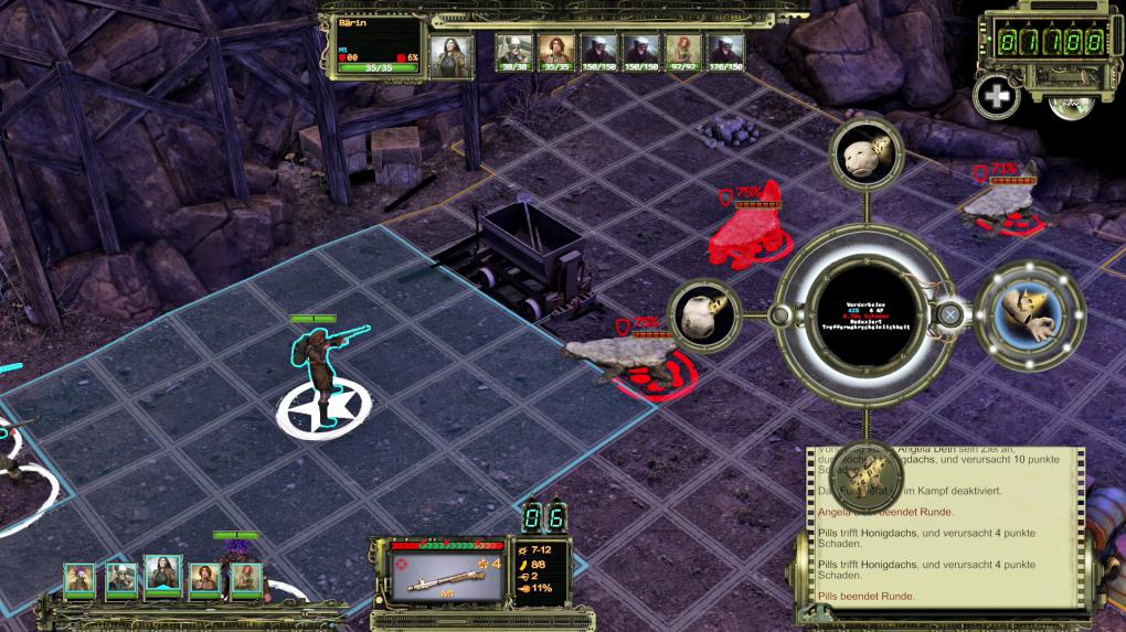 Dachs im Visier: Mit L2 und R2 ruft ihr Fähigkeiten- und Angriffsmenüs auf. So ordert ihr etwa unkompliziert einen gezielten Angriff auf Körperteile.