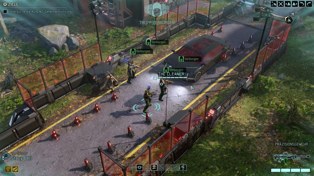 Am Anfang eines Einsatzes sind die XCOM-Truppen im Stealth-Modus unterwegs. Einmal entdeckt, können sie sich nur mit Spezialtalenten wieder verbergen.