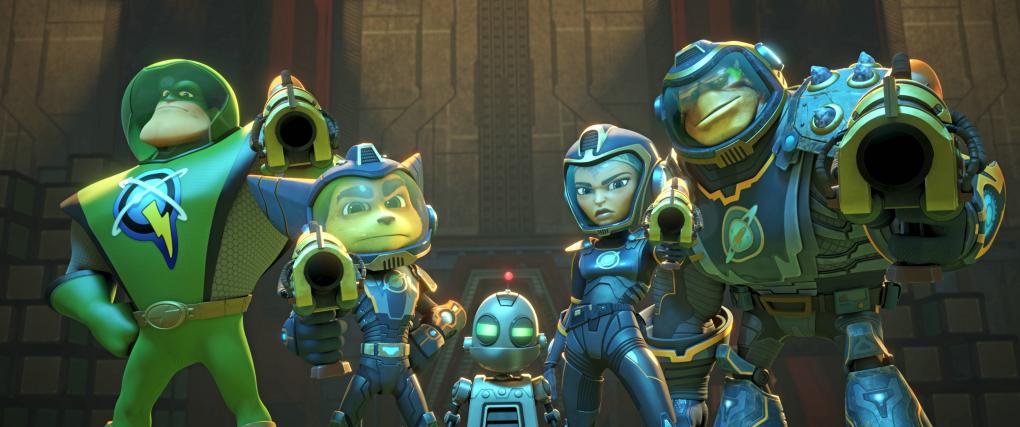 Ratchet & Clank sind meistens zusammen mit den Galactic Rangers unterwegs.