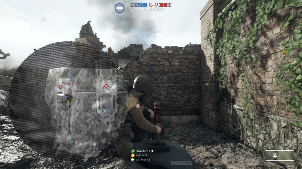 Battlefield 1: Schön in der Deckung sitzen und Liebesgrüße verschicken: Der Versorger mit seinem Mörser.