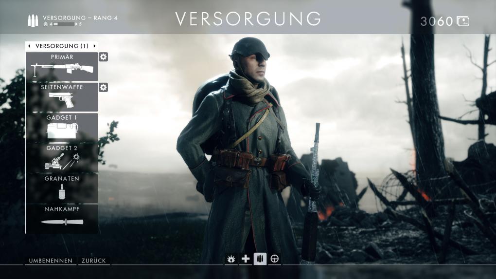 Battlefield 1: Mit Munitionskiste und Mörser: Der Versorger pflegt einen eher aktiv-aggressiven Spielstil aus der zweiten Reihe.