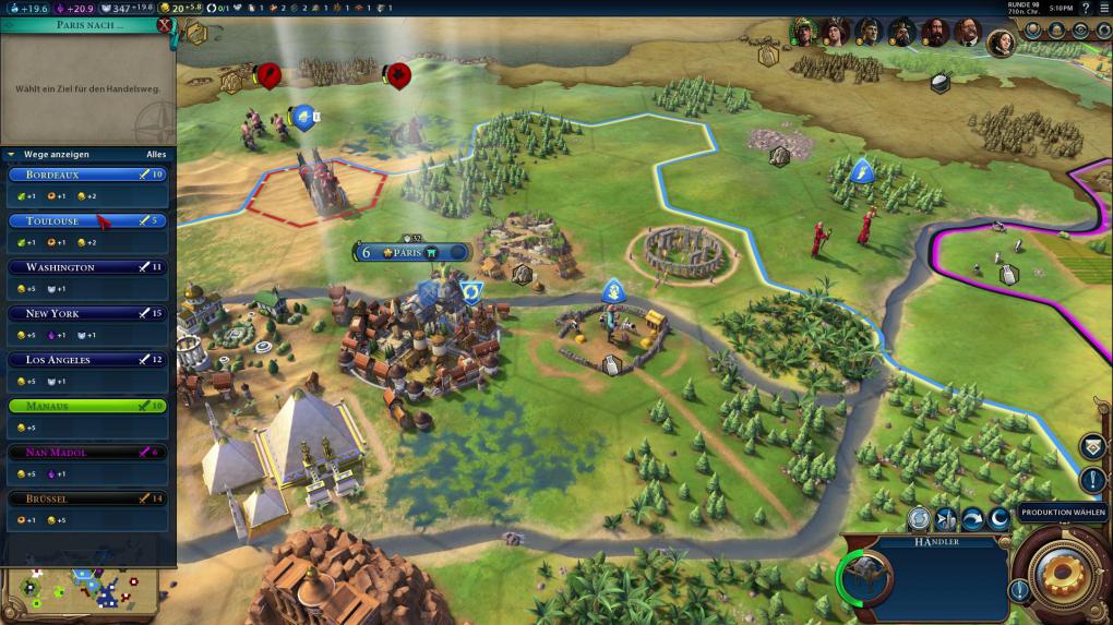 Handelsrouten, Goldproduktion, Tauschgeschäfte: Ökonomie ist einer der Grundpfeiler der Civilization-Serie.