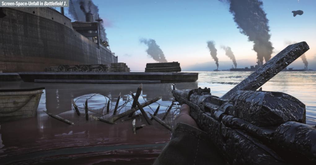 Screen-Space-Unfall in Battlefield 1.
