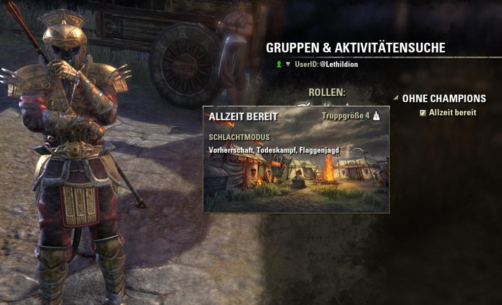 TESO: Morrowind - Allzu lange müssen wir derzeit nicht auf eine Schlachtfeld-Anmeldung warten.
