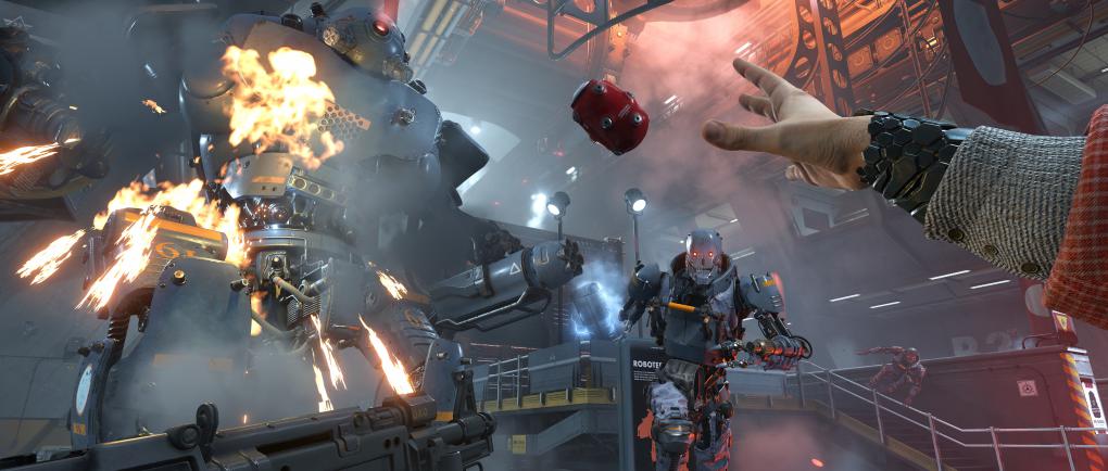 Dank des Rüstungsanzuges ist Blazkowicz in der Lage, sich mit neuen Kräften den zahlreichen Gegnern zu stellen.