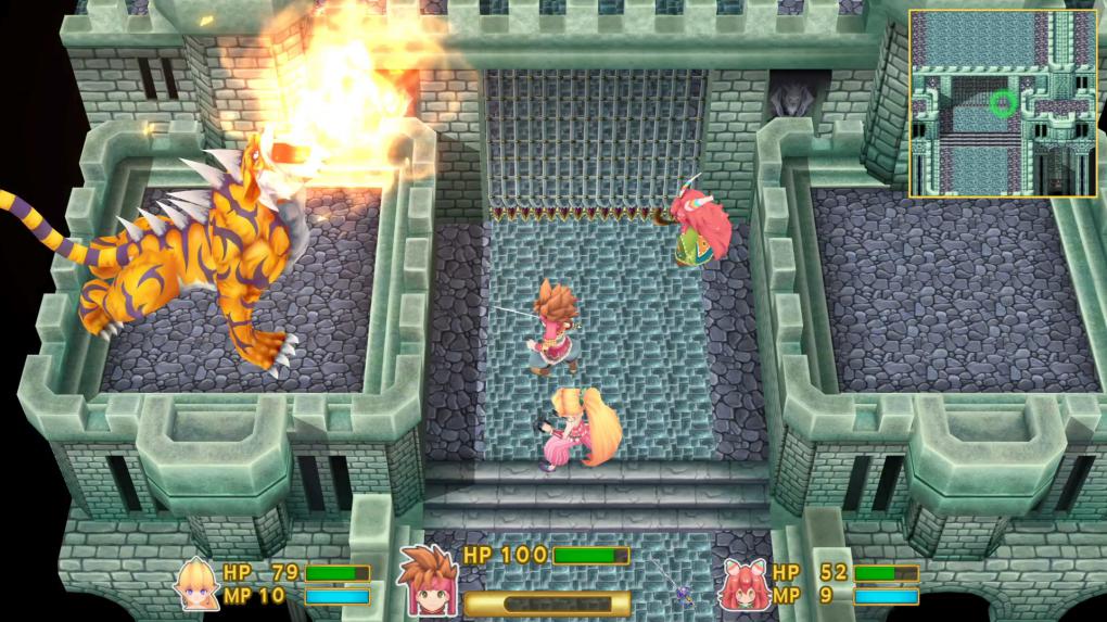 <strong>Secret of Mana:</strong> Zahlreiche Bosse wie diesen Tiger erwarten euch in Secret of Mana. Meist belohnt euch der Sieg mit einem neuen Waffen-Orb.
