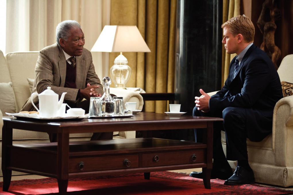 Morgan Freeman als Nelson Mandela und Matt Damon als Francois Pienaar