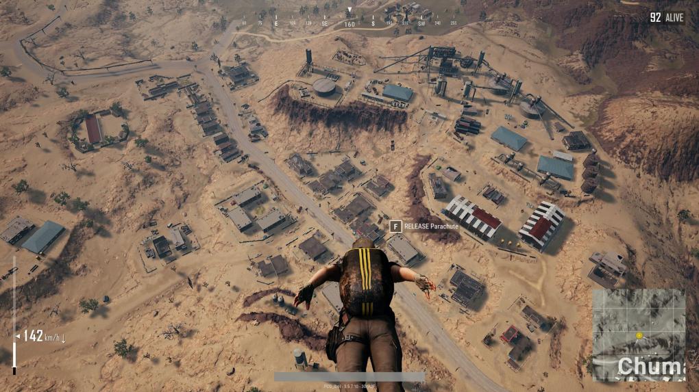 Bei Spielstart bestimmt ihr selbst euren Startpunkt, indem ihr eure Figur aus dem Flugzeug springen lasst. Im anschließenden Gleitflug fallen die aufpoppenden Texturen besonders stark auf.