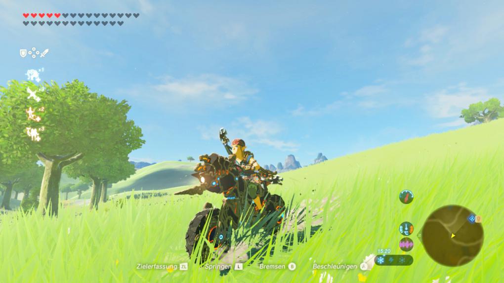 Als finale Belohnung des DLCs wartet der Eponator Zero auf uns. Mit dem Motorrad durch Hyrule zu düsen, macht durchaus Laune!