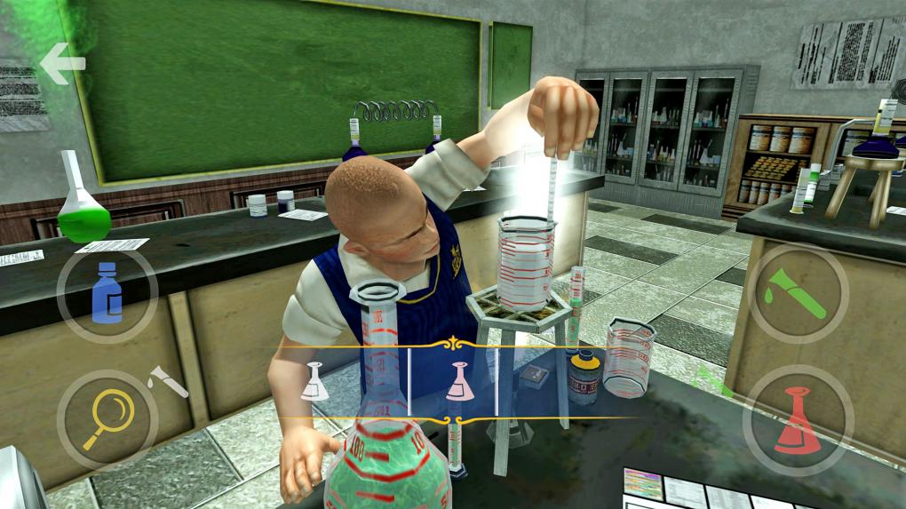 In Canis Canem Edit stellt Rockstar Unterrichtseinheiten als augenzwinkernde Minispiele dar. Im Chemieunterricht kann da schon einmal etwas schiefgehen.