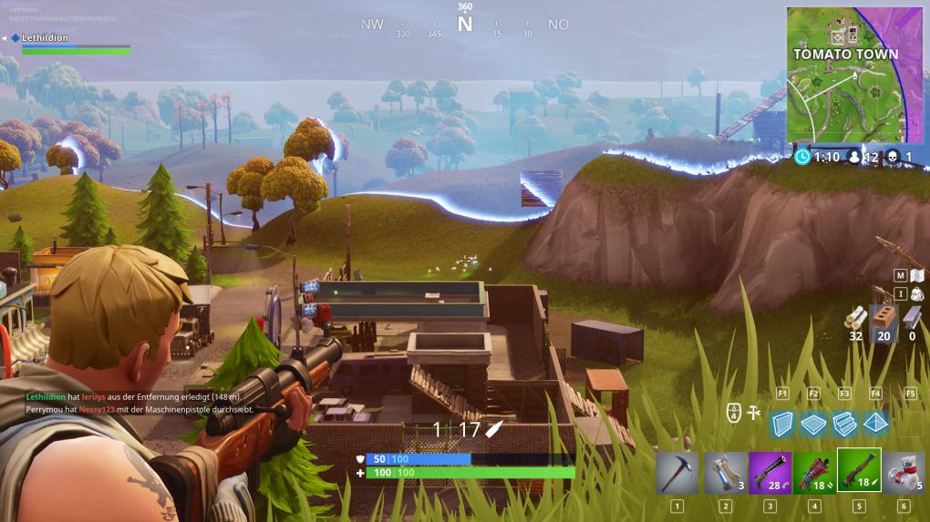 Screenshot aus dem Battle Royale-Shooter Fortnite