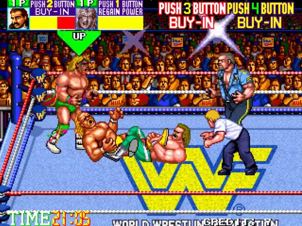 WWF WrestleFest ist ein wahrer Arcade-Klassiker.