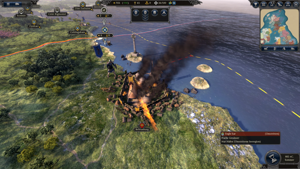 Fans der Bücher von Bernard Cornwell dürfen sich freuen: Im Spiel können wir Bebbanburg erobern!