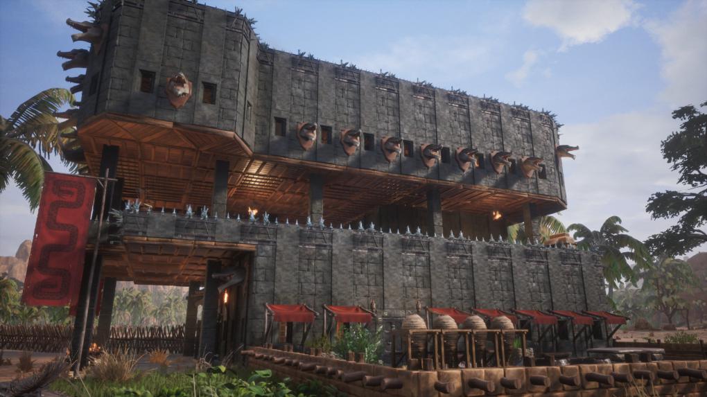 <strong>Conan Exiles </strong>im Test:&nbsp;Mit etwas Fleiß stampft ihr in Conan Exiles beeindruckende Gebäude aus dem Boden. In dieses Bollwerk hat Kollege Zam etwa 160 Stunden investiert.