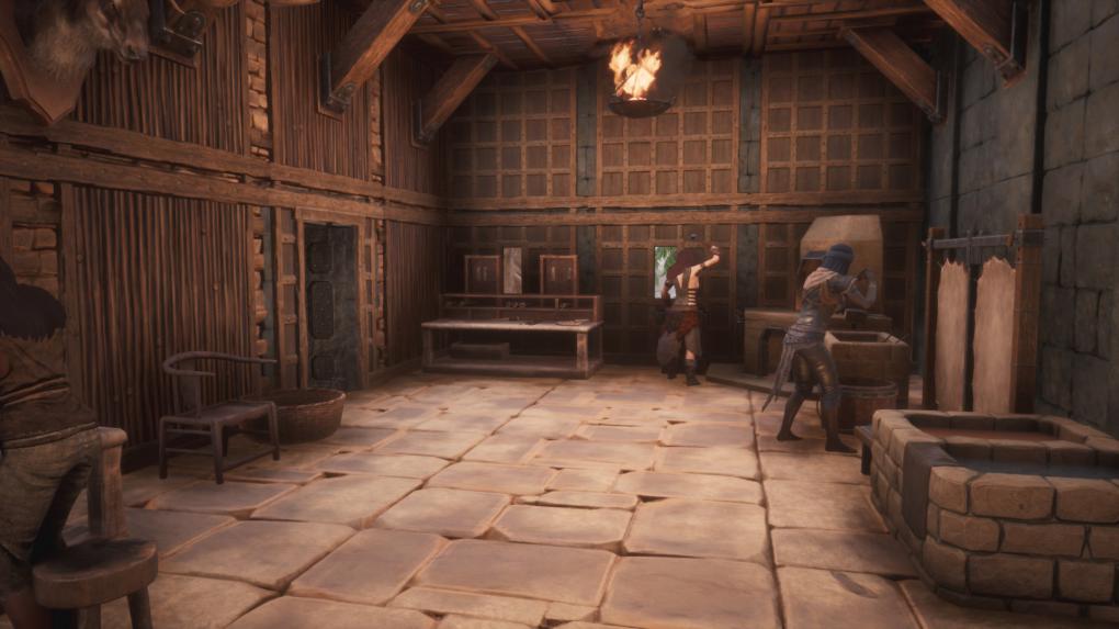 <strong>Conan Exiles </strong>im Test:&nbsp;Mit Keule in der Hand und Seil in der Tasche geht ihr auf Sklavenjagd. Habt ihr den Willen der NPCs am Rad der Schmerzen gebrochen, leisten diese euch gute Dienste.