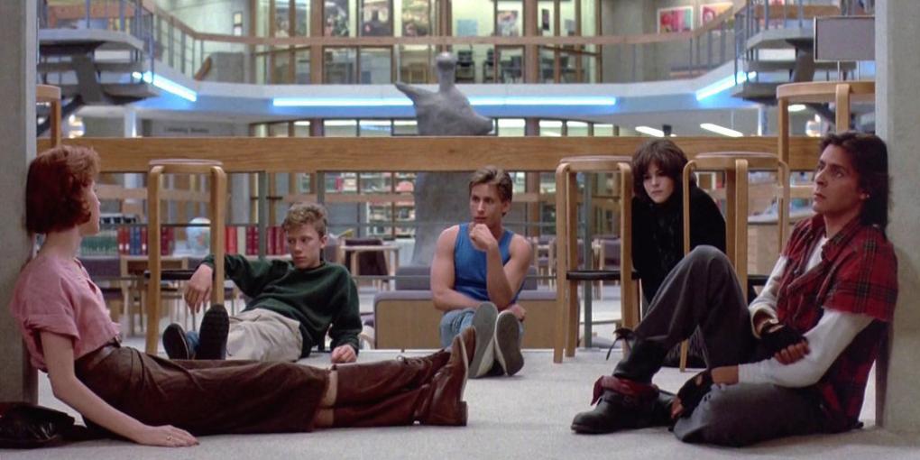 Szenenbild aus 'Breakfast Club - Der Frühstücksclub' (1984)