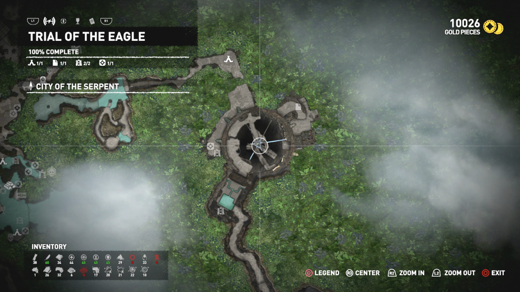 Alle Gegenstände zum Sammeln in der Prüfung des Adlers aus Shadow of the Tomb Raider.