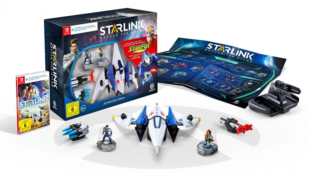 Natürlich sind im Starter-Pack für Switch der Arwing als Schiff und Fox McCloud als Pilot enthalten. Oben drauf gibt’s noch je ein weiteres Schiff (digital) und einen Piloten.