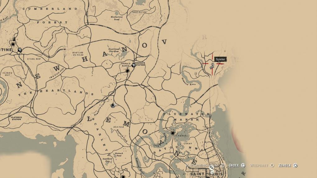 Fundort des zweiten Teils des Giftpfadschatzes in Red Dead Redemption 2.
