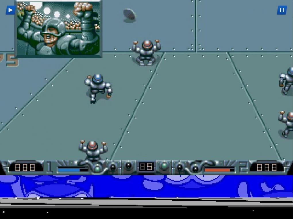 Auch bei Speedball 2: Brutal Deluxe (Amiga) war beim Alpha-Test des Streaming-Dienstes Antstream der untere Bildschirmrand noch leicht verzerrt.
