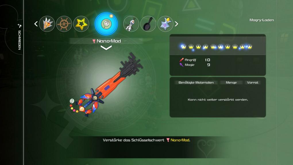 Kingdom Hearts 3 Schlüsselschwerter: Nano-Mod
