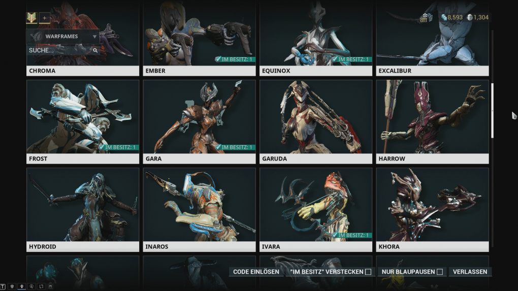 Man kann Warframe so manches vorwerfen - eine zu kleine Charakterauswahl gehört allerdings definitiv nicht dazu.