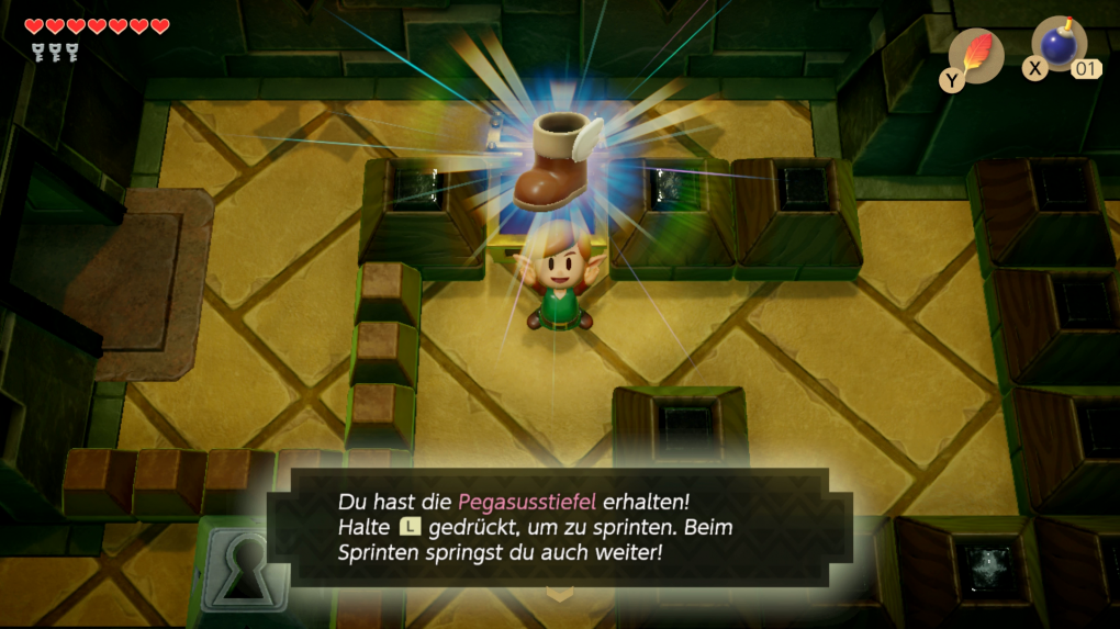 Die Pegasusstiefel sind notwendig, um das Buch in der Bibliothek lesen zu können.