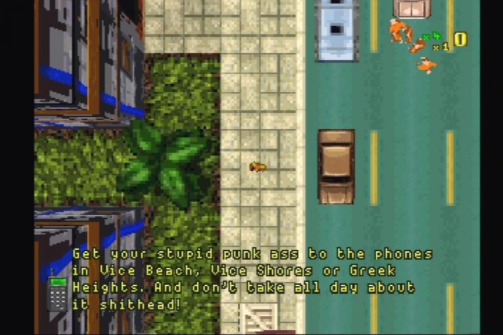 Das fertige GTA von 1997 übernahm von Race'n'Chase Elemente wie die Draufsicht und die Rennen, war ansonsten aber ein gänzlich anderes Spiel mit einem herrlich satirischen Unterton. <br> &nbsp;