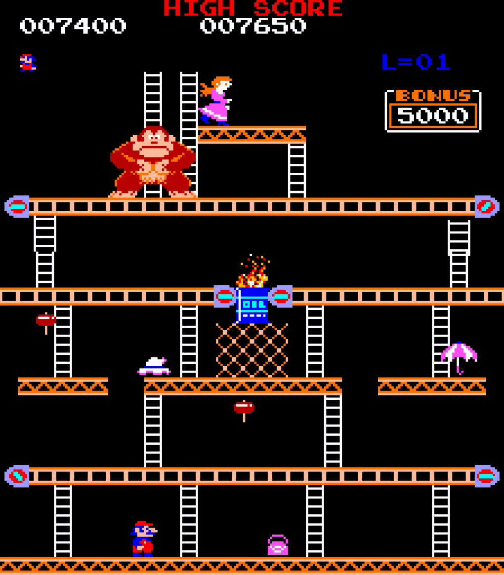 Der Arcade-Automat Donkey Kong aus dem Jahr 1981 legte den Grundstein für Miyamotos bis heute anhaltenden Erfolg.