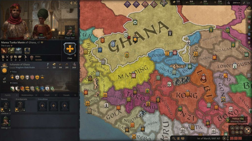 In Crusader Kings 3 könnt ihr frei wählen, welchen Herrscher ihr spielen wollt. Warum nicht den Sultan von Ghana?