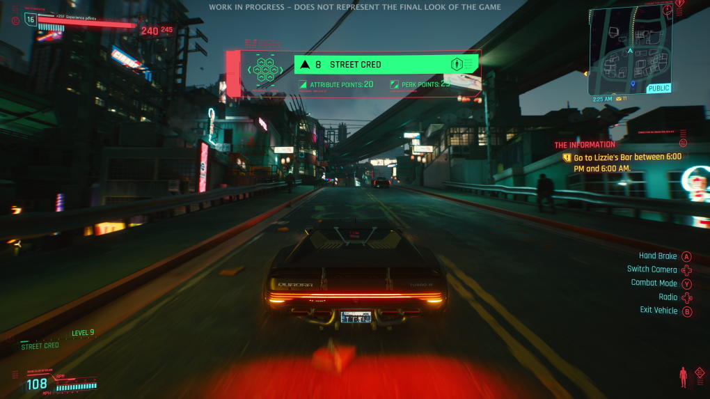 Durch unsere Taten in Night City steigern wir unsere Street Cred. Das ist nur eines der vielen Fortschrittssysteme, mit dem wir unseren Charakter immer weiter gestalten.
