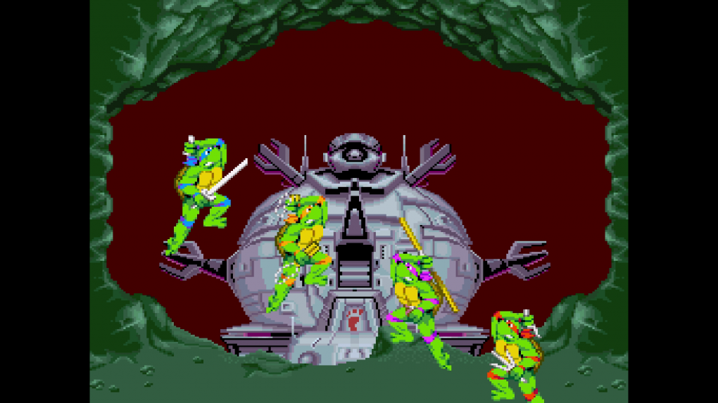 Das Technodrome ist nur in der Super-Nintendo-Version. In der Arcade-Fassung war das Level nicht vorhanden.