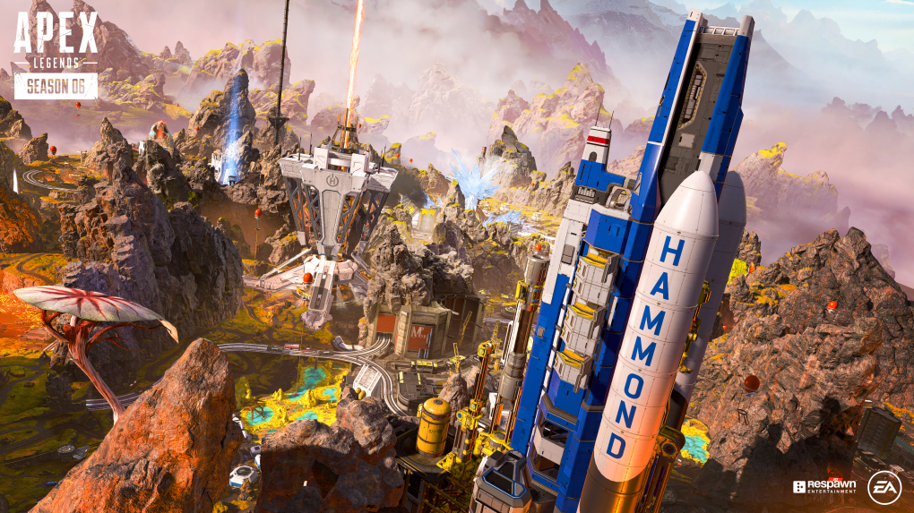 Hammond Robotics ist bereits seit Titanfall ein bekannter Anratgonist in Respawn Entertainments Spieleuniversum. Nun errichten sie gleich einen ganzen Raketen-Startplatz auf der neuesten Karte 'Rand der Welt'.