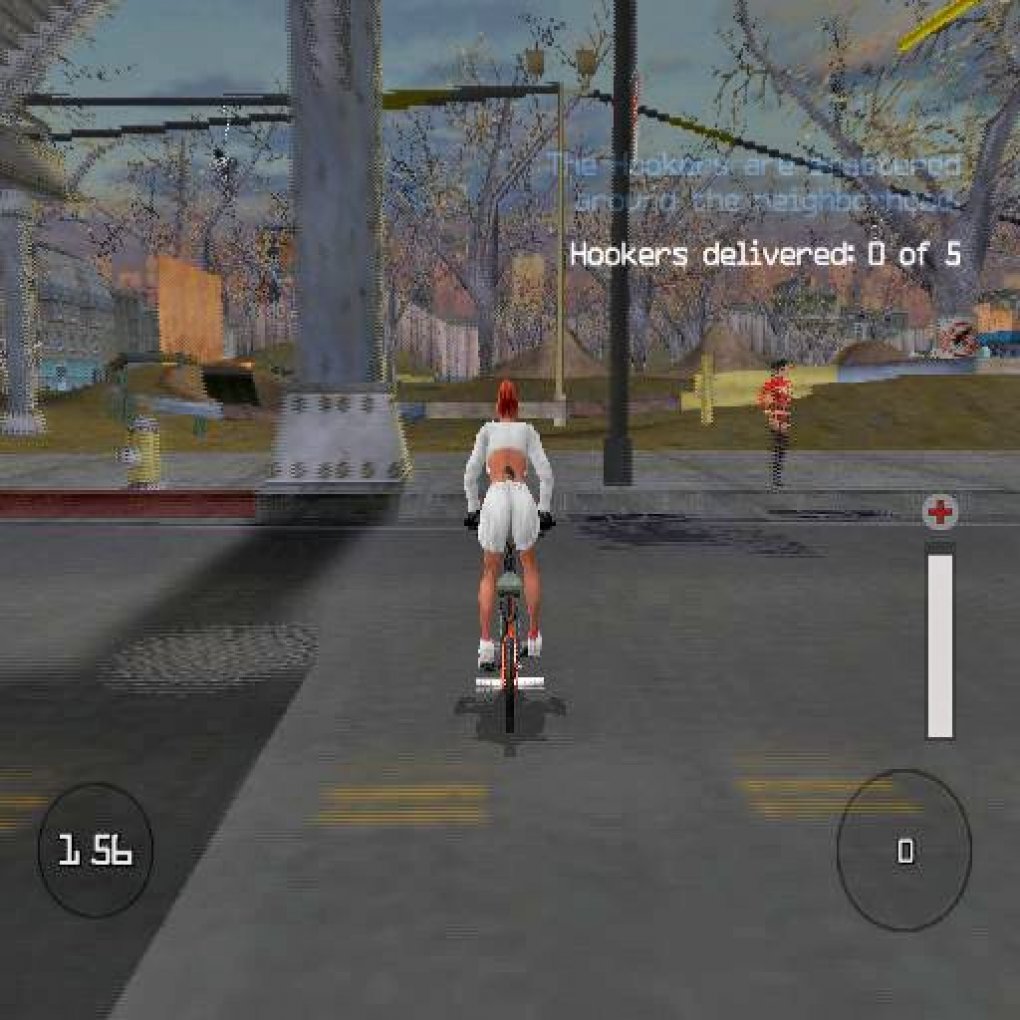 In den Städten (unter anderem Las Vegas) fahrt ihr mit dem BMX herum. Eure Spielfigur könnt ihr im Editor anpassen.
