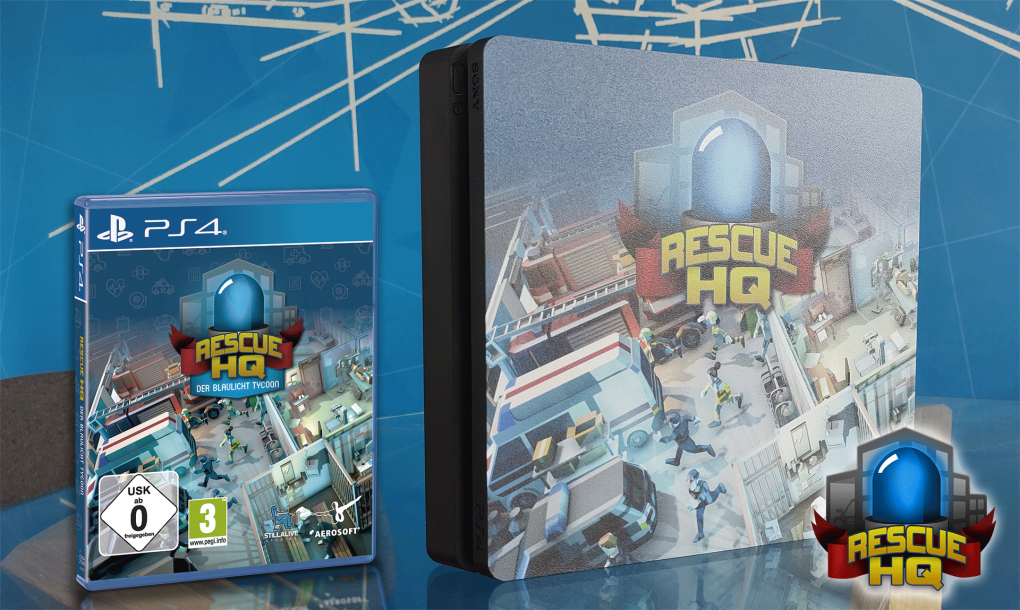 Es gibt eine gebrandete Playstation 4 inklusive Spiel zu gewinnen. Zudem verlosen wir auch 10 Playstation-Keys zum Titel Rescue HQ - The Tycoon.